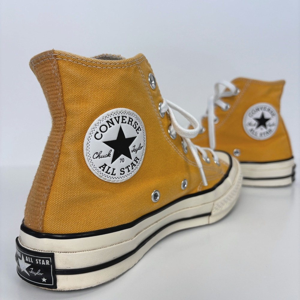 Converse Chuck 70 Hi Sunflower Yellow Hi Top Shoes Womens 7.5 Mens 5.5 162054C - Picture 9 of 12
